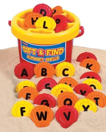 Sift And Find Alphabet Shells