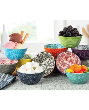 Signature Stoneware 10 Piece Serving Bowl Set