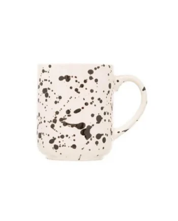Siip Stoneware Splatter Black Mug