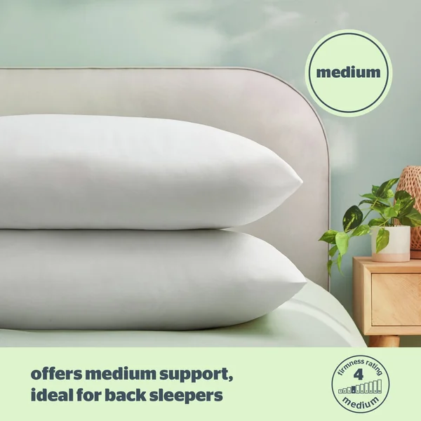 Silentnight Anti-Allergy Medium/ Soft Pillow - 2 Pack