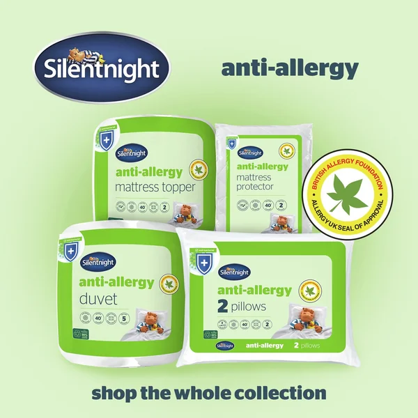 Silentnight Anti-Allergy Medium/ Soft Pillow - 2 Pack