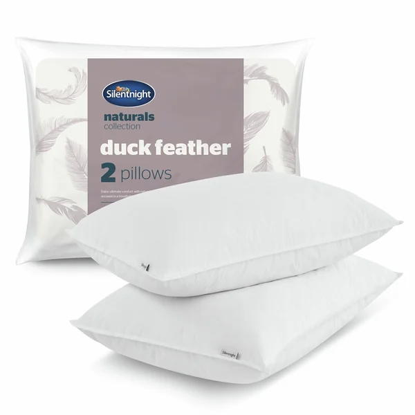 Silentnight Duck Feather Medium/ Soft Pillow - 2 Pack