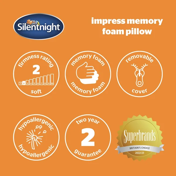 Silentnight Impress Memory Foam Soft Pillow