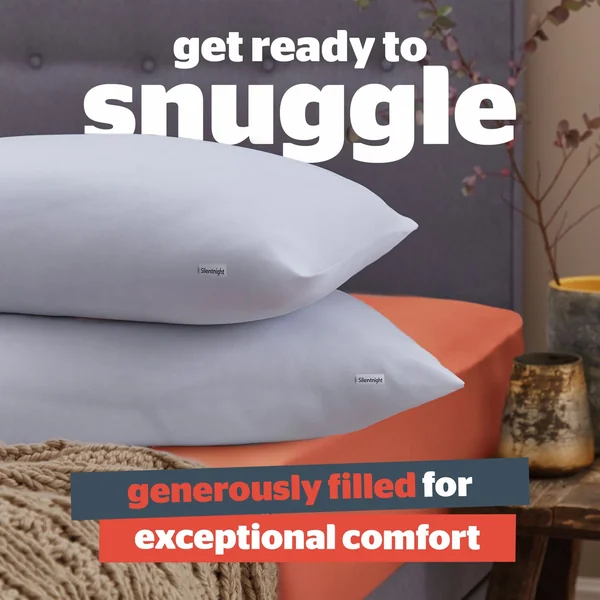 Silentnight Super Snuggly Medium Pillow - 2 Pack