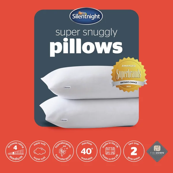 Silentnight Super Snuggly Medium Pillow - 2 Pack