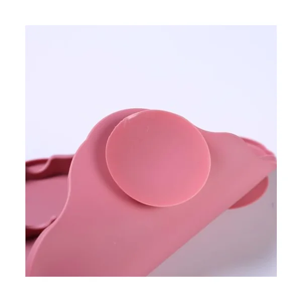 Silicone Baby Feeding Plate with Strap, Anti-Slip Toddler Placemat for Kids Dinner Tablemats Food Grade Baby Silicone Placemat with Strap