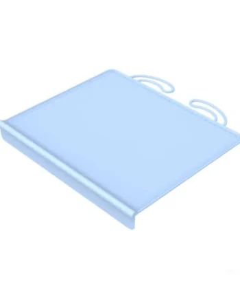 Silicone Placemat for Baby Feeding with Raised Edges - Non Slip Heat Resistant High Chair Mat 61x40cm Foldable Travel Table Protector for Toddlers(blue)