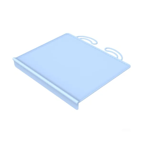 Silicone Placemat for Baby & Pets - Extra Large 61cm Heat Resistant Non Slip Feeding Mat with Raised Edges - Waterproof Splat Mat for High Chair Floor Protection Travel(Blue)