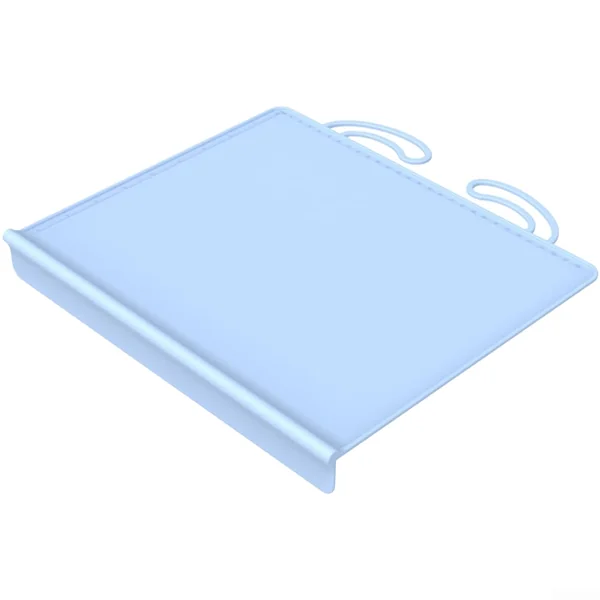 Silicone Placemat for Baby & Pets - Extra Large 61cm Heat Resistant Non Slip Feeding Mat with Raised Edges - Waterproof Splat Mat for High Chair Floor Protection Travel(Blue)