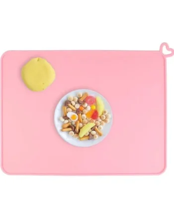 Silicone Placemat Washable Non-slip Table Mat for Boys and Girls Food Mat Foldable Easy to Clean for Highchair Dining