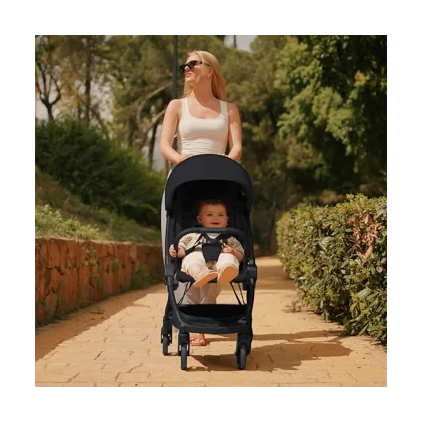 Silver Cross Clic 2 Compact Stroller & Travel Bag, Birth to 22kg, Space | For Life on the Go, Our Lightweight, Compact Everyday Stroller, One-Hand, Self-Standing Fold, Travel Bag Included