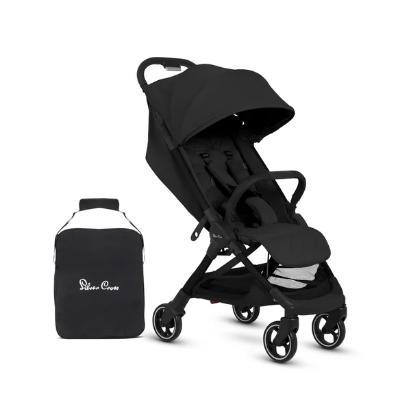 Silver Cross Clic 2 Compact Stroller & Travel Bag, Birth to 22kg, Space | For Life on the Go, Our Lightweight, Compact Everyday Stroller, One-Hand, Self-Standing Fold, Travel Bag Included