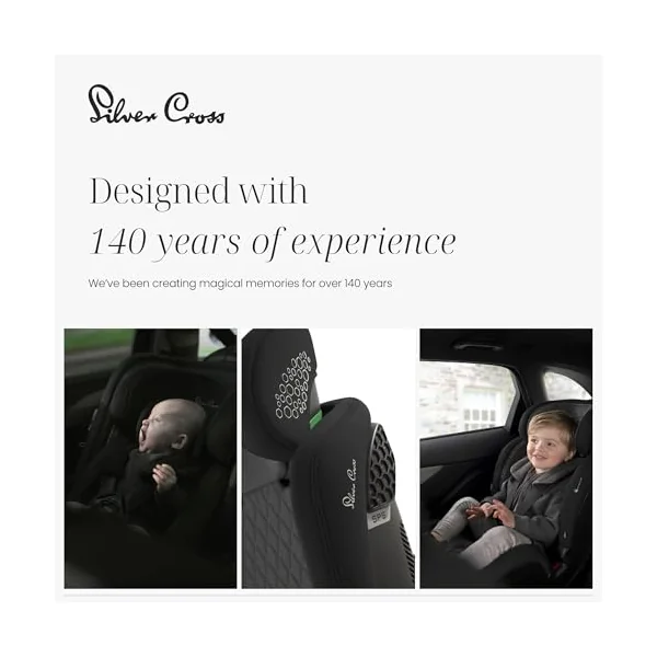 Silver Cross - Motion All Size 2 360 Car Seat - Newborn to 12 years - Isofix Car seat - 5 Point Safety Harness - 360 Rotation - Space