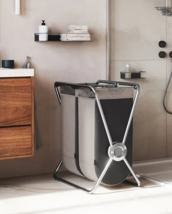 Simplehuman 48 L Double X Frame Hamper - Stainless Steel