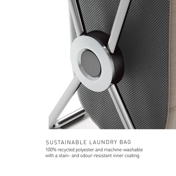 Simplehuman 48 L Double X Frame Hamper - Stainless Steel