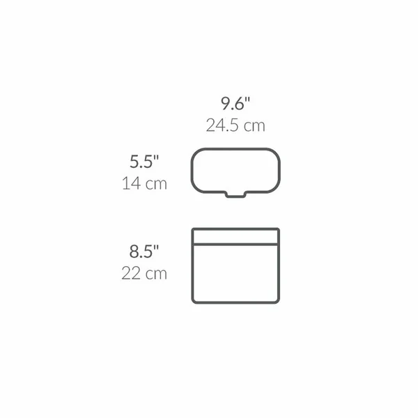 Simplehuman 4 Litre Compost Caddy - Brushed Steel