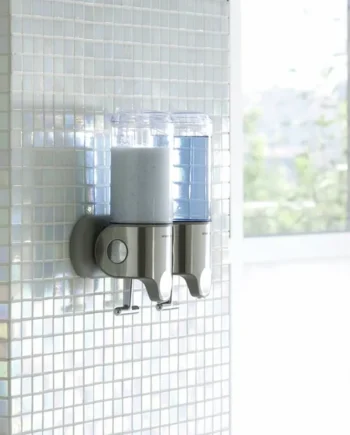 Simplehuman Double Wall Mounted Pump - Stainless Steel