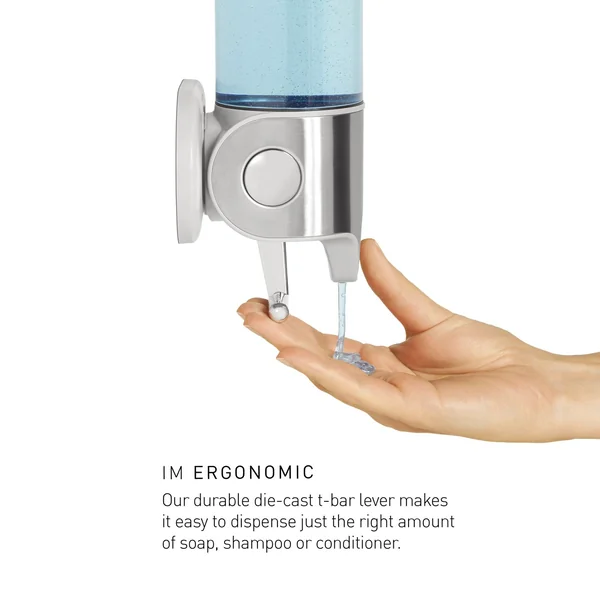 Simplehuman Double Wall Mounted Pump - Stainless Steel