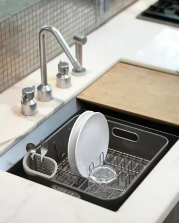 Simplehuman Plastic Compact Dish Rack - Grey