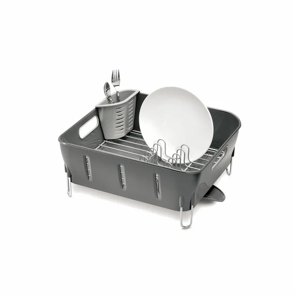 Simplehuman Plastic Compact Dish Rack - Grey