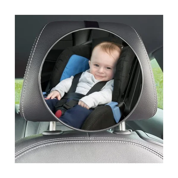 Simply Auto Baby Car Mirror | 360° Fully Adjustable Child Safety Car Mirror For Forward Facing Seat | Universal, Easy To Fit and Remove