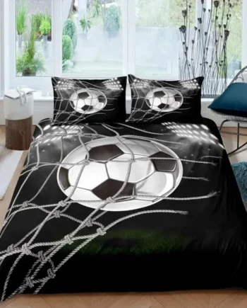 Single Duvet Cover Set Black Balls Soft Single Duvet Cover 110g/㎡ Microfiber Single Duvet Set with 1 Pillowcase (19"x29") Cot Bed Duvet Cover Set for Girls Boys Gift