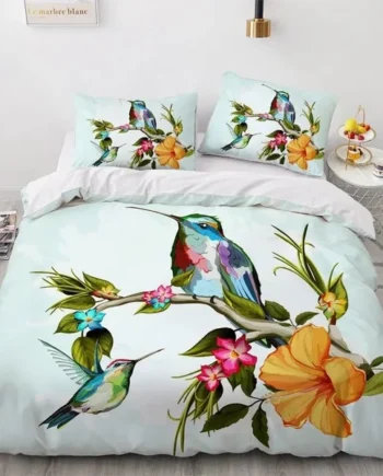 Single Duvet Cover Set Light Green Animals Soft Single Duvet Cover 110g/㎡ Microfiber Single Duvet Set with 1 Pillowcase (19"x29") Cot Bed Duvet Cover Set for Girls Boys Gift