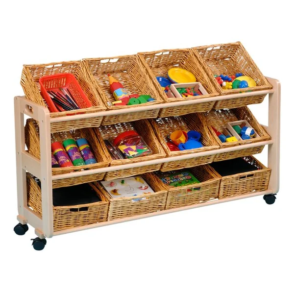 Single Sided Classroom Tidy - 12 Baskets