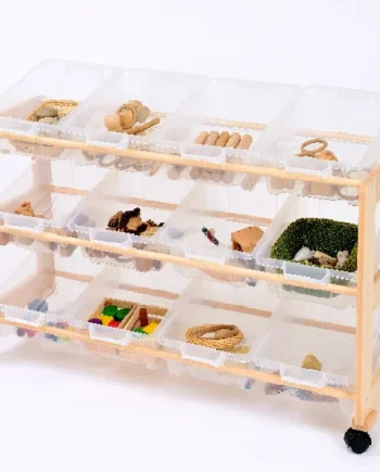 Single Sided Classroom Tidy - 12 Tubs
