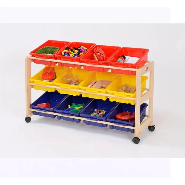 Single Sided Classroom Tidy - 12 Tubs