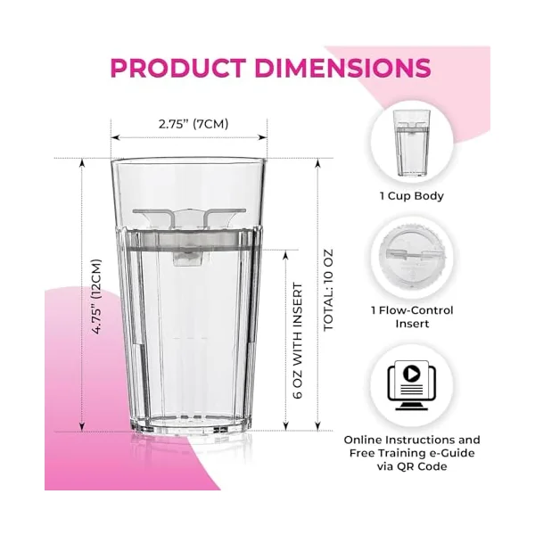 Sippy Cup Spill Proof Leakproof Adjustable Transition Trainer | 360 Degree Rim Training Cup for Drinking Sipping Feeding Boys Girls Water Milk Bedtime Young Child