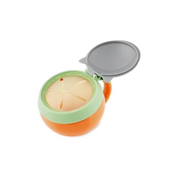 Skip Hop Baby Snack Container, Mealtime Snack Cup, Raccoon