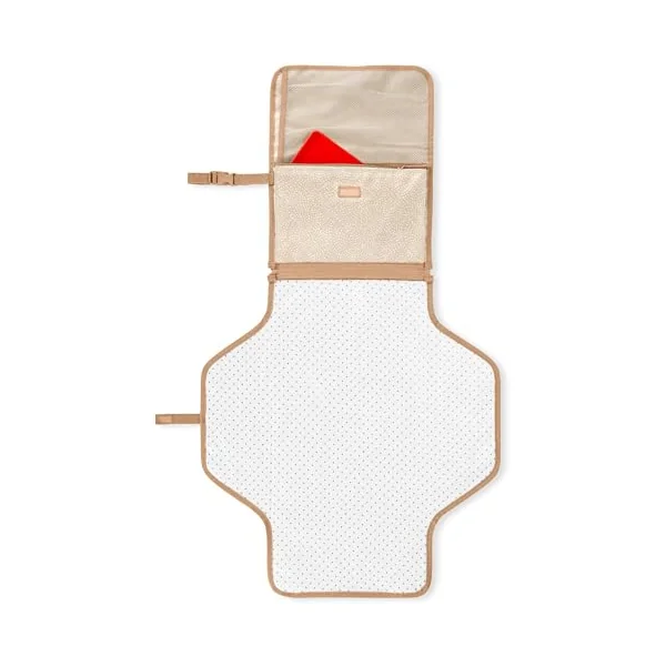 Skip Hop Portable Baby Changing Pad, Pronto, Beige Swirl Dot