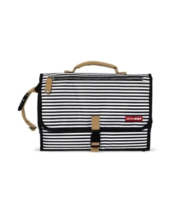 Skip Hop Pronto Mini Changer Black and White Stripe