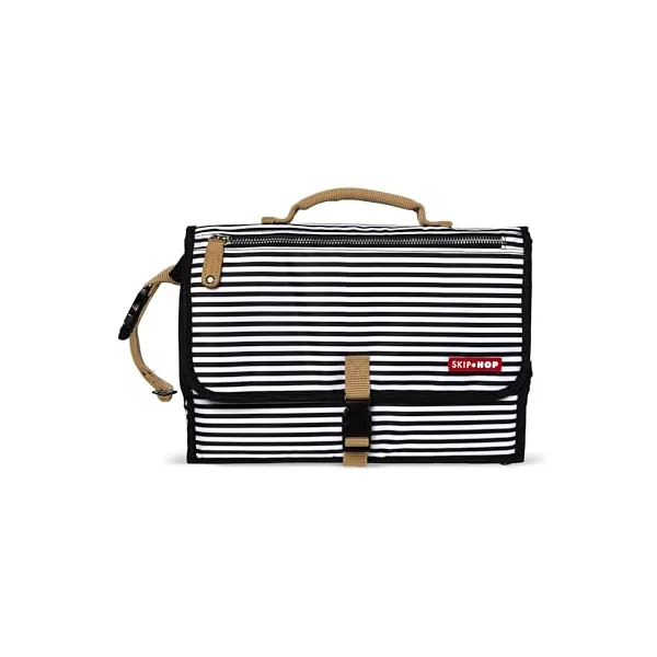Skip Hop Pronto Mini Changer Black and White Stripe
