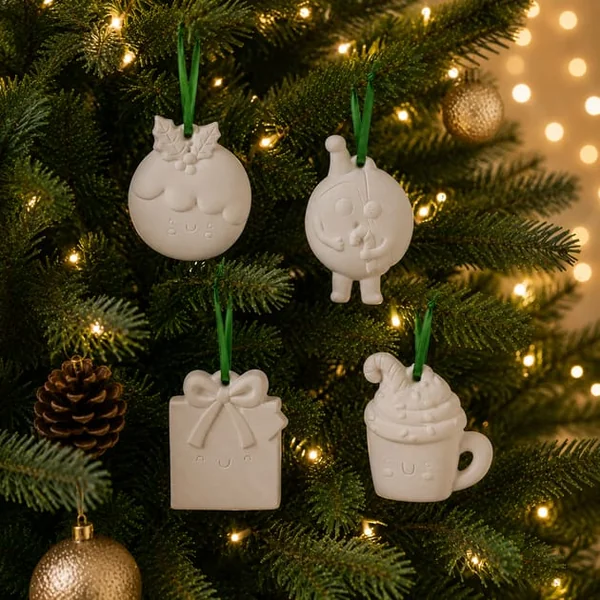 Sleigh Bells Paint Your Own Hanging Decorations - Christmas Characters