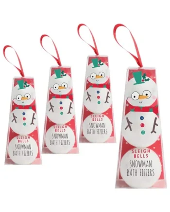 Sleigh Bells Snowman Bath Fizzers x4