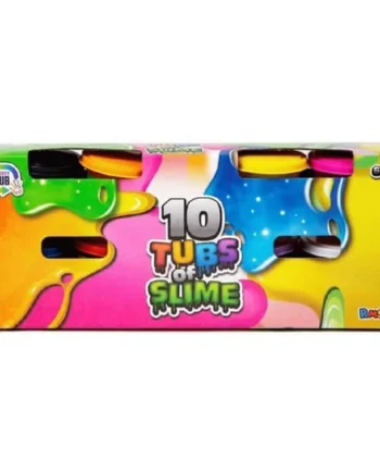 Slime Tubs 10 Pack Multicoloured Slime