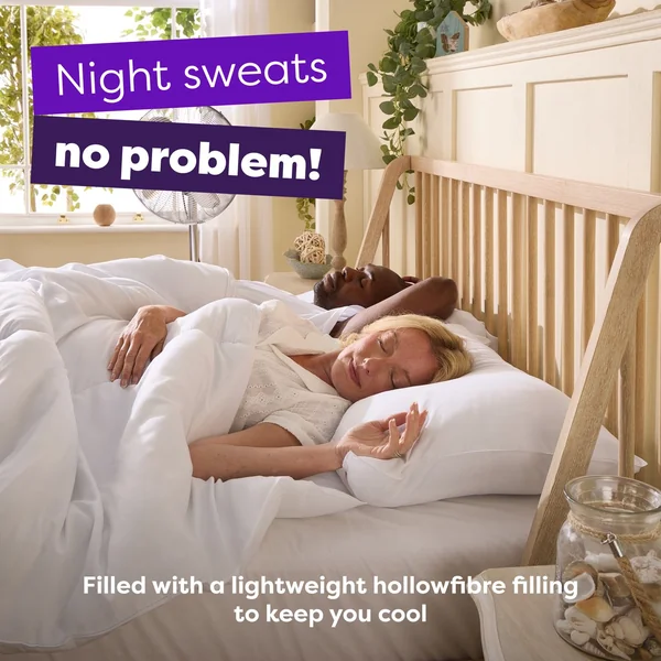 Slumberdown Stay Cool Medium Support Pillow - 2 Pack