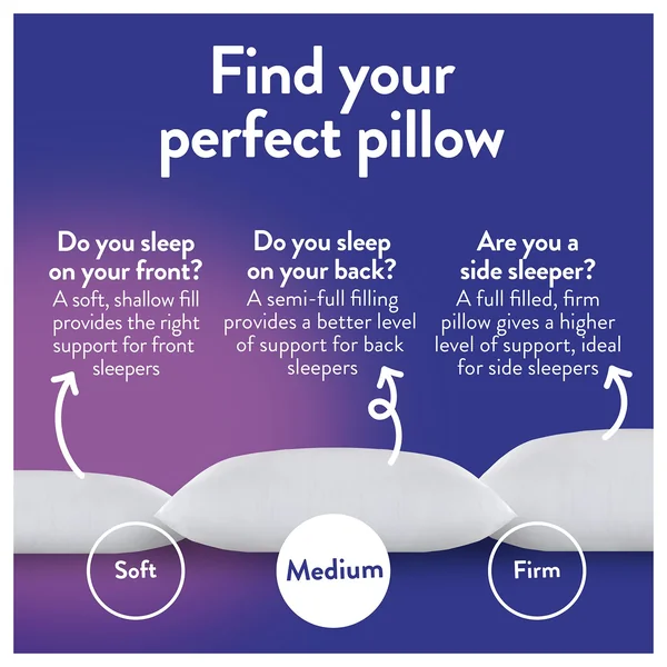 Slumberdown Stay Cool Medium Support Pillow - 2 Pack