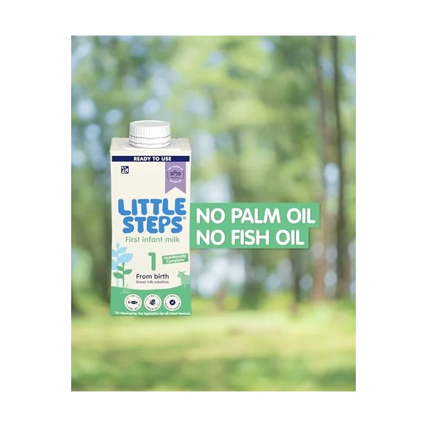 SMA Little Steps by Ready To Drink First Infant Baby Milk from birth Ready-to-use milk 200ml, Pack of 72
