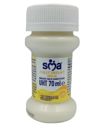 SMA PRO First Milk from Birth & Ready-to-Feed, 70ml Bottles cases of 32 Bottles | Nutritionally Complete Formula | Breast Milk Alternative | Easy & Safe Single-Use Feeds