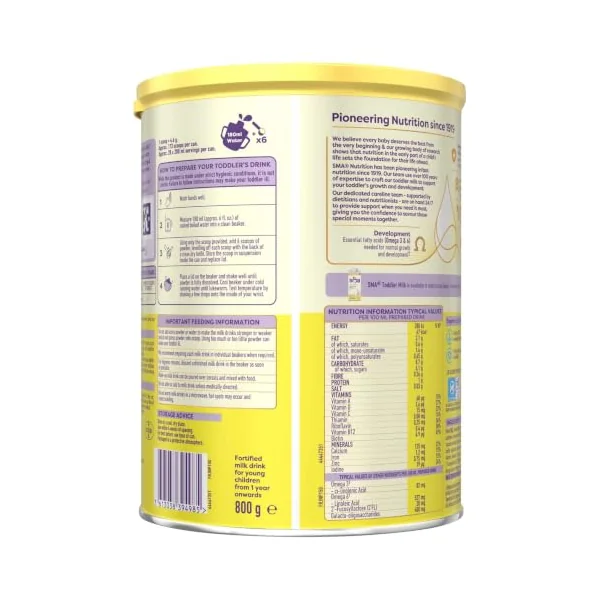 SMA Toddler Milk Powder , 1-3 Years , 800g (Pack of 1)