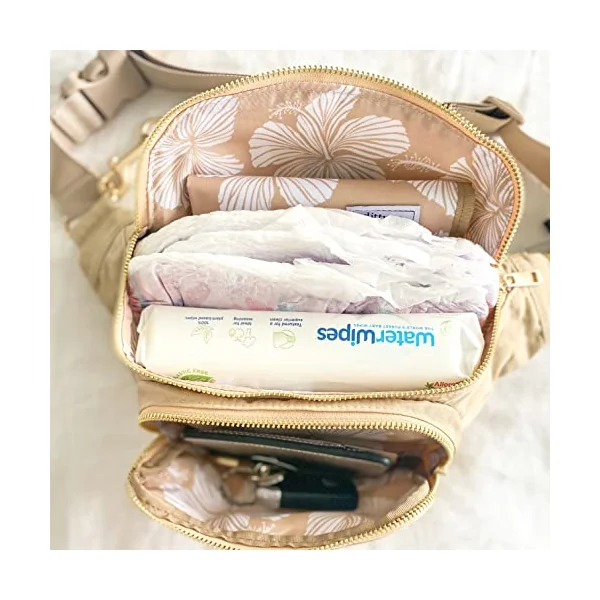 Small Diaper Bag - Portable Changing Pad - Crossbody Bags For Women - Baby Wipe Holder - Baby Travel Essentials