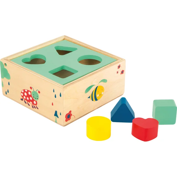 small foot 10944 "Move it!" plug-in cube made of FSC-certified wood, play of forms to promote logical thinking, from 12 months