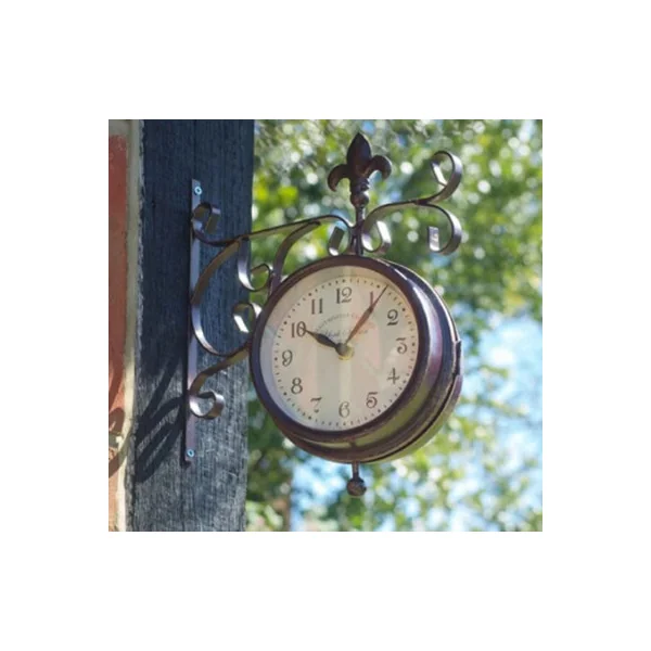 Smart Garden York Station Platform Indoor Outdoor Garden Clock Thermometer