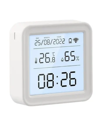 Smart Thermometer Hygrometer, Digital Temperature Humidity Sensor with LCD Backlight, WiFi App Control for Alexa, Real-Time Monitor for Home, Greenhouse, Baby Room