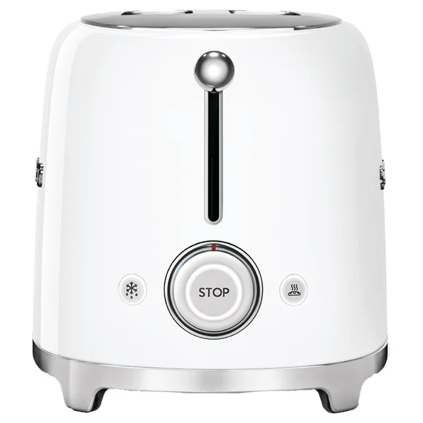 Smeg TSF01WHUK 50's Style Retro 2 Slice Toaster - White
