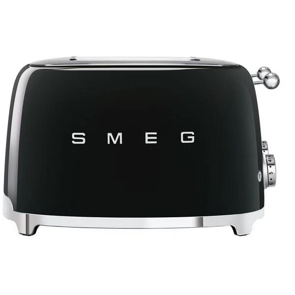Smeg TSF03BLUK 50's Style Retro 4 Slice Toaster - Black