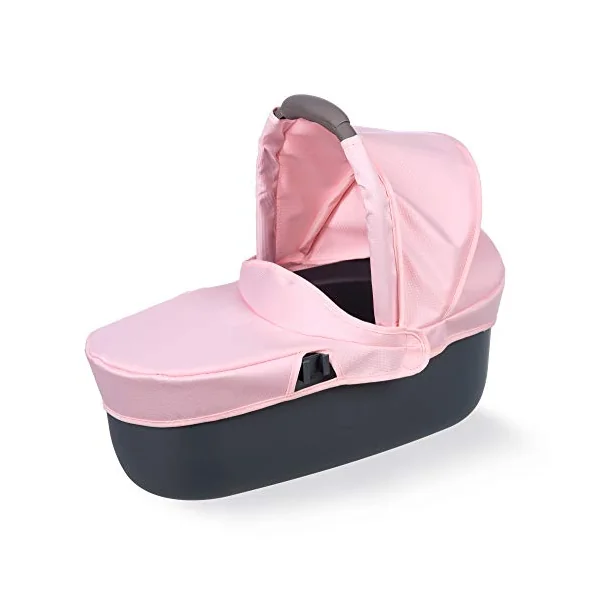 Smoby Maxi Cosi 3 in 1 Multifunctional Pushchair Pink - For Dolls up to 42 cm - Convertible Doll Stroller for Different Needs in the Quinny Design, for Children from 3 Years